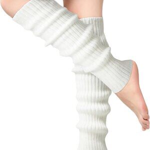 Leg Warmers for Women - Leg Warmers 80s Ribbed Knitted Long Socks for Yoga Party